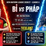 Ảnh bìa nhận định và thông tin trận đại chiến Bỉ vs Pháp tại UEFA Nations League lúc 01h45 ngày 29/09 trên TieuLamTV.