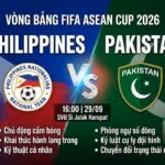 Nhận định bóng đá Philippines vs Pakistan lúc 16h00 ngày 29/9 tại vòng bảng FIFA ASEAN Cup 2026 - TieuLam TV.